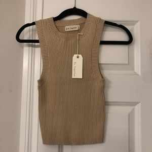 By Together Cropped, Ribbed Tank - NEW WITH TAGS